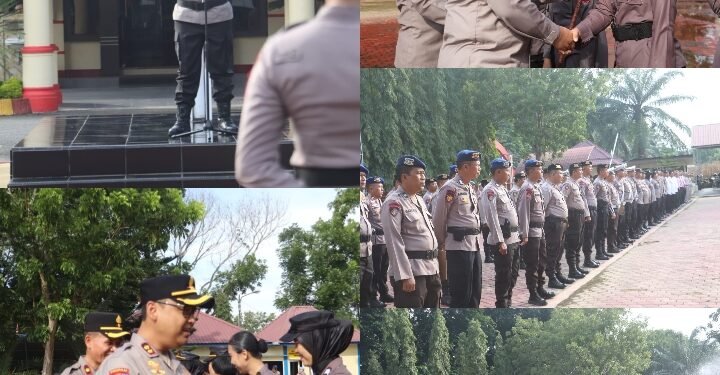 Kapolres Langkat Pimpin Apel Hari Jadi Polwan ke-76.