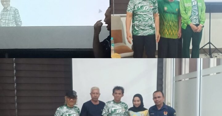 Ketua Pasi Kota Pontianak Serahkan Dana Pembinaan Kepada Atlet Dan Pelatih