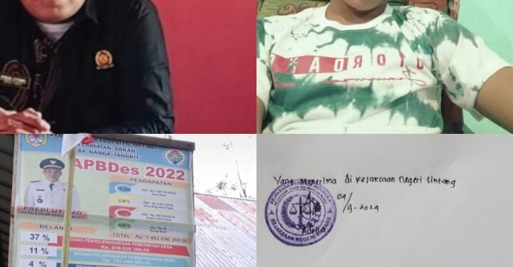 Kembali Dugaan Korupsi Dana Desa di Lakukan Oknum Kepala Desa Nanga Tangkit