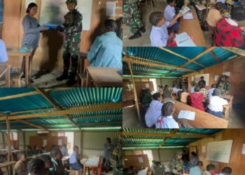 Satgas Yonif 323 Bantu Kembangkan Pendidikan Anak Papua