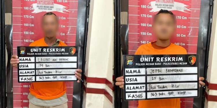 Reskrim Polsek Medan Baru Tangkap Dua Pelaku Curanmor, Korban Berikan Apresiasi