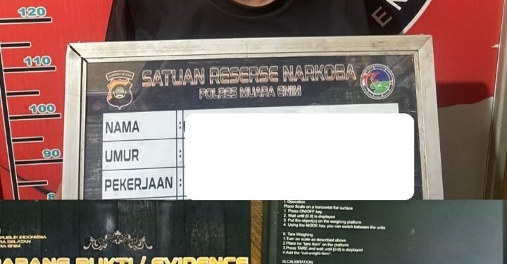 Sat Narkoba Polres Muara Enim Tangkap Tersangka Penyalahgunaan Narkoba di Tanjung Enim