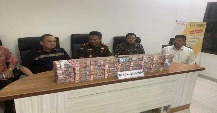 Kejari Muba Berhasil Melakukan Pengembalian Kerugian Negara Sebesar Rp3,5 M Pada Dinas Kominfo Muba.