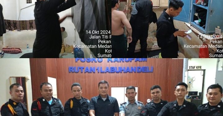 Ciptakan Kamtib, Petugas Rutan Labuhan Deli Laksanakan Razia Rutin 