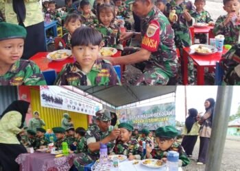 Kodim 0423/BU Terus Dukung Program Makan Bergizi Gratis Melalui Program Unggulan Kodam II/Swj Dapur Masuk Sekolah