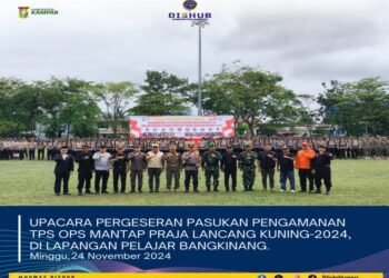 Upacara Pemberangkatan Personil Polres Kampar, Siap Amankan TPS di Pilkada Serentak 2024.