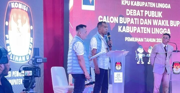 Kuasai Materi Debat dengan Tenang dan Berwibawa, Paslon Nomor Urut 1 Layak Pimpin Kabupaten Lingga Kedepan 