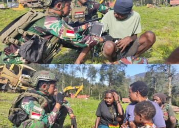 TK Beoga Satgas Yonif 323 Terus beraksi Berikan Pelayanan Kesehatan Gratis untuk Masyarakat Pedalaman Papua