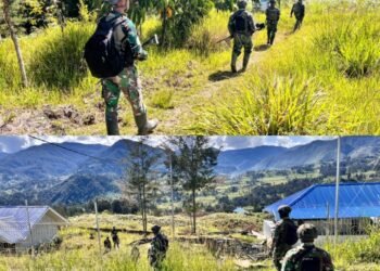 Satgas Mobile Yonif 323 Buaya Putih Kostrad Lumpuhkan 2 OPM di Distrik Sinak