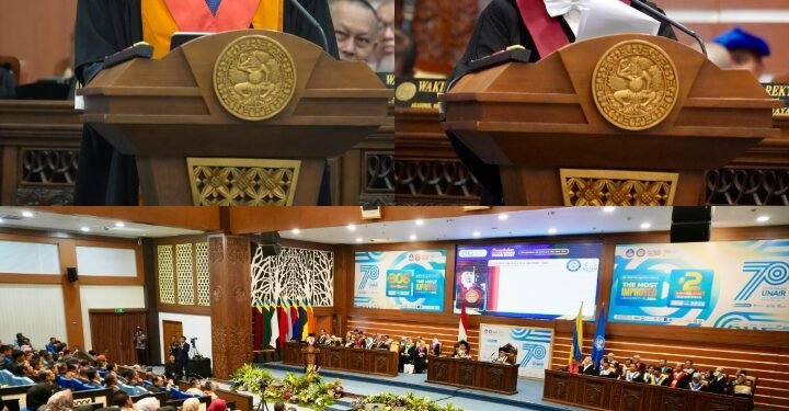 JAM-Pidum Berikan Sambutan Dalam Pengukuhan Guru Besar Kehormatan Kepala Kejaksaan Tinggi Jawa Timur