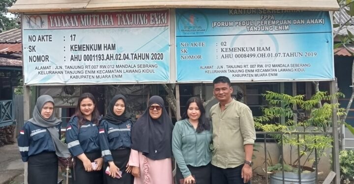 Kunjungan Hapriyansah, ST Ke Yayasan Mutiara di Desa Tegal Rejo RT.14 Tanjung Enim.