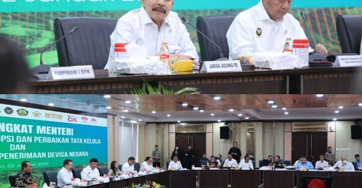 Rapat Tingkat Menteri Desk Koordinasi Pencegahan Korupsi dan Perbaikan Tata Kelola Serta Desk Koordinasi Peningkatan Penerimaan Devisa Negara