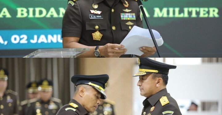 Pelantikan Kolonel Cpm Andi Suci Agustiansyah Sebagai Direktur Penindakan Jaksa Agung Muda Bidang Pidana Militer