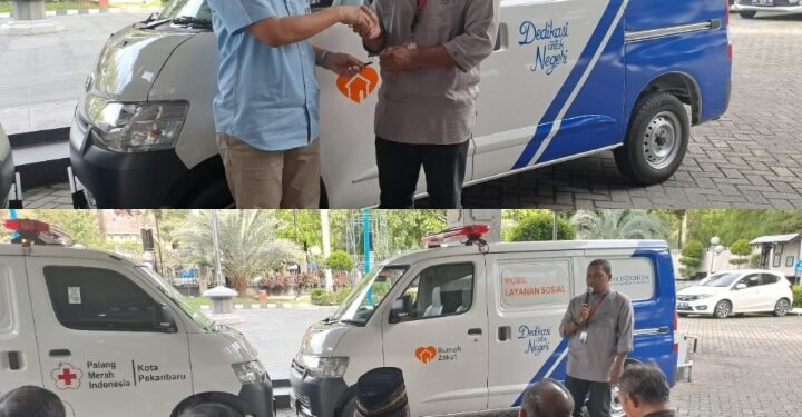 Rumah Zakat Riau Terima 1 Unit Mobil Layanan Sosial dari KPw BI Provinsi Riau