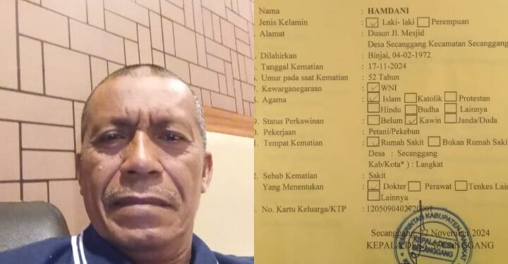 Kades Secanggang Minta KPU Langkat Tuntaskan Masalah Almarhum Hamdani 