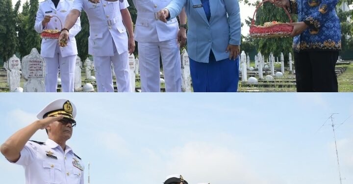 Lanal Palembang Gelar Ziarah di TMP Ksatria Ksetra Siguntang