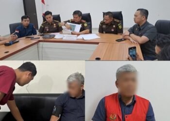 Dua Tersangka Ditetapkan dalam Kasus Korupsi Pengadaan Tanah Proyek Tol Betung-Tempino Jambi.