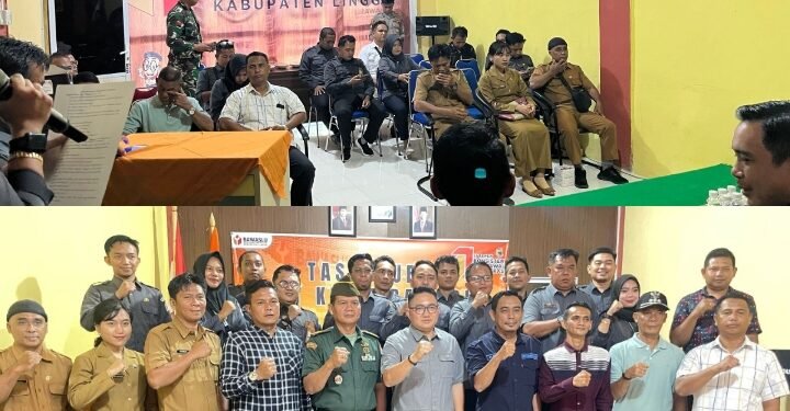 Polres Lingga Dukung Tegaknya Demokrasi: Hadiri Tasyakuran 17 Tahun Bawaslu