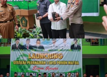 Kapolres Kampar Dukung Penanaman 1 Juta Pohon Matoa,  Gaungkan “Melindungi Tuah, Menjaga Marwah” Untuk Bumi Serambi Mekkah