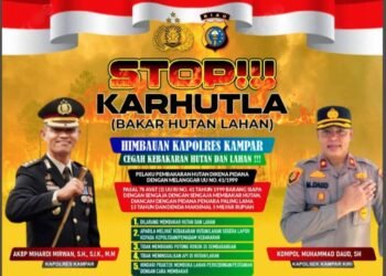Polres Kampar Tak Berkompromi! Himbauan Keras Cegah Karhutla, Ancaman Pidana 15 Tahun Mengintai Pelaku