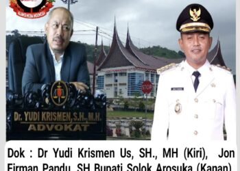 Diduga Lakukan Dugaan Tindak Pidana, Dr Yudi Krismen, SH.,MH Desak Bupati Solok Arosuka Tuntaskan Permasalahan KAN dan Masyarakat Koto Laweh
