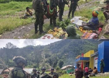 Heroik di Medan Lain! Prajurit TNI Borong Hasil Tani Warga Papua, Petani Senyum Lega: Terima Kasih Bapak-Bapak Tentara !