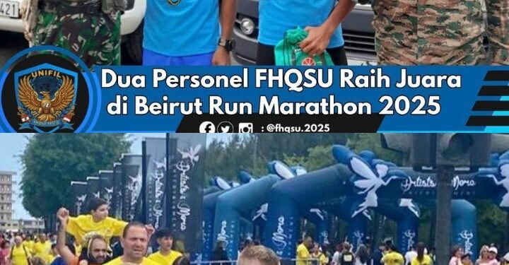 Dua Personel FHQSU Raih Juara di Beirut Run Marathon 2025