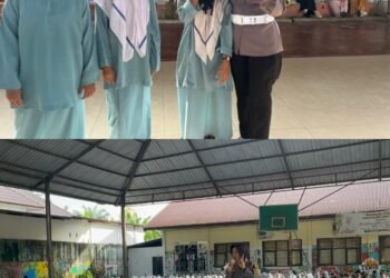 Satlantas Polres Kampar Berikan Edukasi dan Helm SNI Kepada Pelajar di SMP N 1 Bangkinang Kota, Wujudkan Kamseltibcarlantas