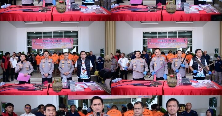 Polda Jambi Tangkap 274 Pelaku Premanisme, 32 Orang Ditahan