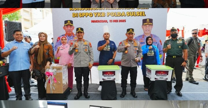 Kapolri Tinjau SPPG Polda Sulsel, Pastikan Kesiapan Dukung Program MBG