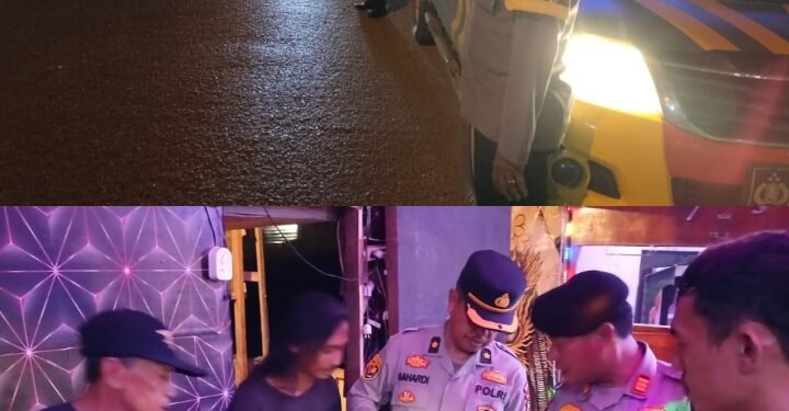 Ciptakan Rasa Aman Polres Pelalawan Gelar Patroli Blue Light.