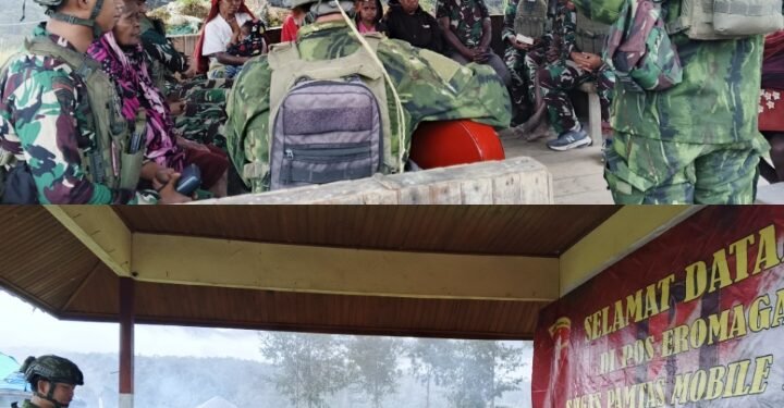 Damai dalam Nada dan Doa di Tanah Eronggobak: Satgas TNI Gelar Ibadah Bersama Warga Papua