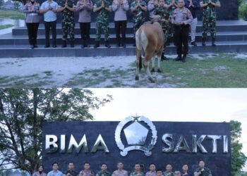 Silaturahmi Idul Adha:  Kapolres Kampar Pererat Sinergitas TNI-Polri