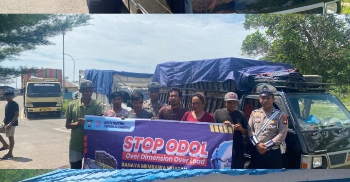 Satlantas Polres Lingga Gencarkan Patroli dan Sosialisasi Bahaya ODOL di Pelabuhan Roro Jagoh