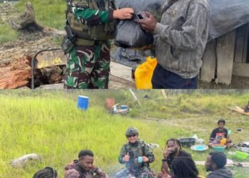 Anjangsana di Negeri Awan: Saat Prajurit TNI Menyulut Hangat di Tengah Dinginnya Puncak