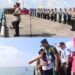 Polres Lingga Gelar Upacara Tabur Bunga Di Laut Untuk Mengenang Jasa Pahlawan, Sambut Hut Bhayangkara Ke-79