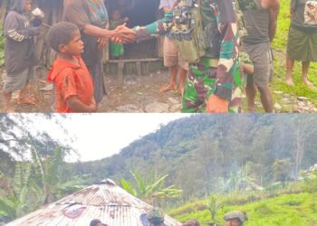 Tegur Sapa di Tanah Kabut: Satgas TNI Menyapa Hati, Bukan Sekedar Wilayah