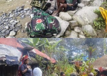 Mengetuk Pintu Honai, Menyentuh Hati: Aksi Kemanusiaan Satgas TNI di Tanah Sinak