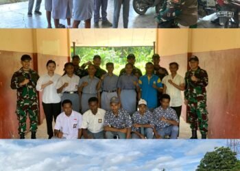 Sambut HUT RI ke-80, Satgas Yonif 131/Brajasakti Latih Paskibra di Perbatasan RI-PNG