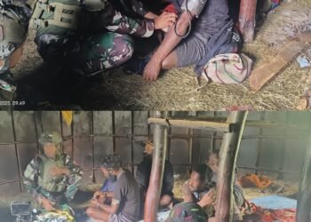 Safari Honai di Gigobak Sentuh Hati Warga,TNI Hadir Membawa Sejuk dan Sehat