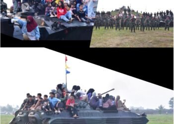 Ranpur Prajurit Pasmar 1 Diserbu Masyarakat Batujajar