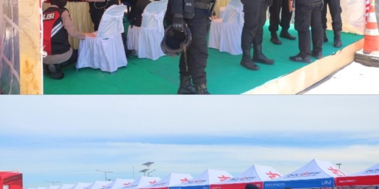 Polda Sumut All Out Amankan Event Internasional Aquabike dan F1 Powerboat di Balige