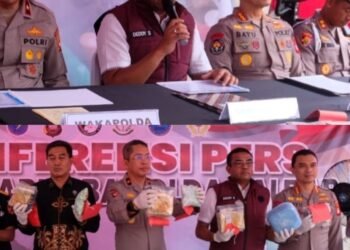 Polda Kalbar Bongkar 9 Kasus Narkoba, Sita 86 Kg Sabu dan 54 Ribu Ekstasi Ringkus 20 Pelaku