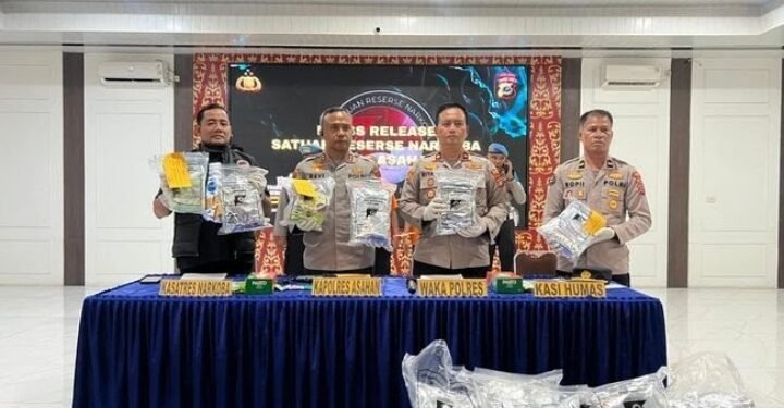 Polres Asahan Bongkar 2 Kasus Besar: 2 Kg Sabu dan Ribuan Liquid Vape Berbahaya Digagalkan