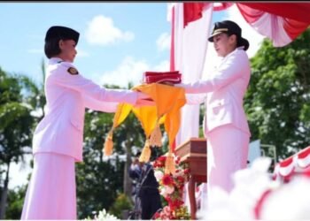 Gubernur Sherly Jadi Irup HUT Ke 80 RI di Sofifi Berjalan Dengan Khitmat