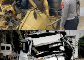 Dump Truk Tabrak Mobil Box di Kubu Raya, Dua Orang Alami Luka Serius