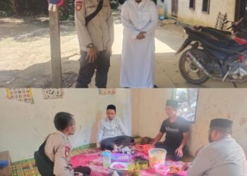 Jum’at Berkah, AIPTU Sulistiya Ardhi Nugroho Sambangi Kediaman Ustad Idrus Ketua Masjid Uswatun Hasanah