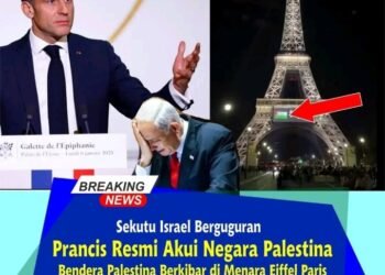 Netanyahu Pusing! Macron Resmi Akui Palestina, Gelombang Dukungan Barat Muncul