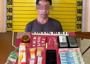 Satresnarkoba Polres Landak Ringkus Pengedar Sabu di Desa Pak Mayam