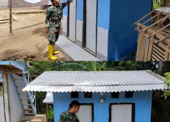 H+19, Satgas TMMD Ke-126 Selesaikan Pembuatan MCK Untuk Warga Dengan Progres 100%